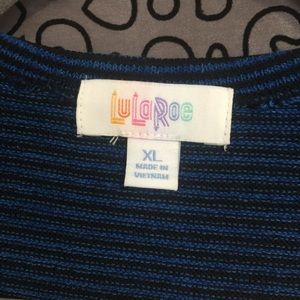 LuLaRoe Sweaters - LulaRoe Navy Blue - Black striped duster LuLaRoe Sweaters - LulaRoe Navy Blue - Black striped duster
